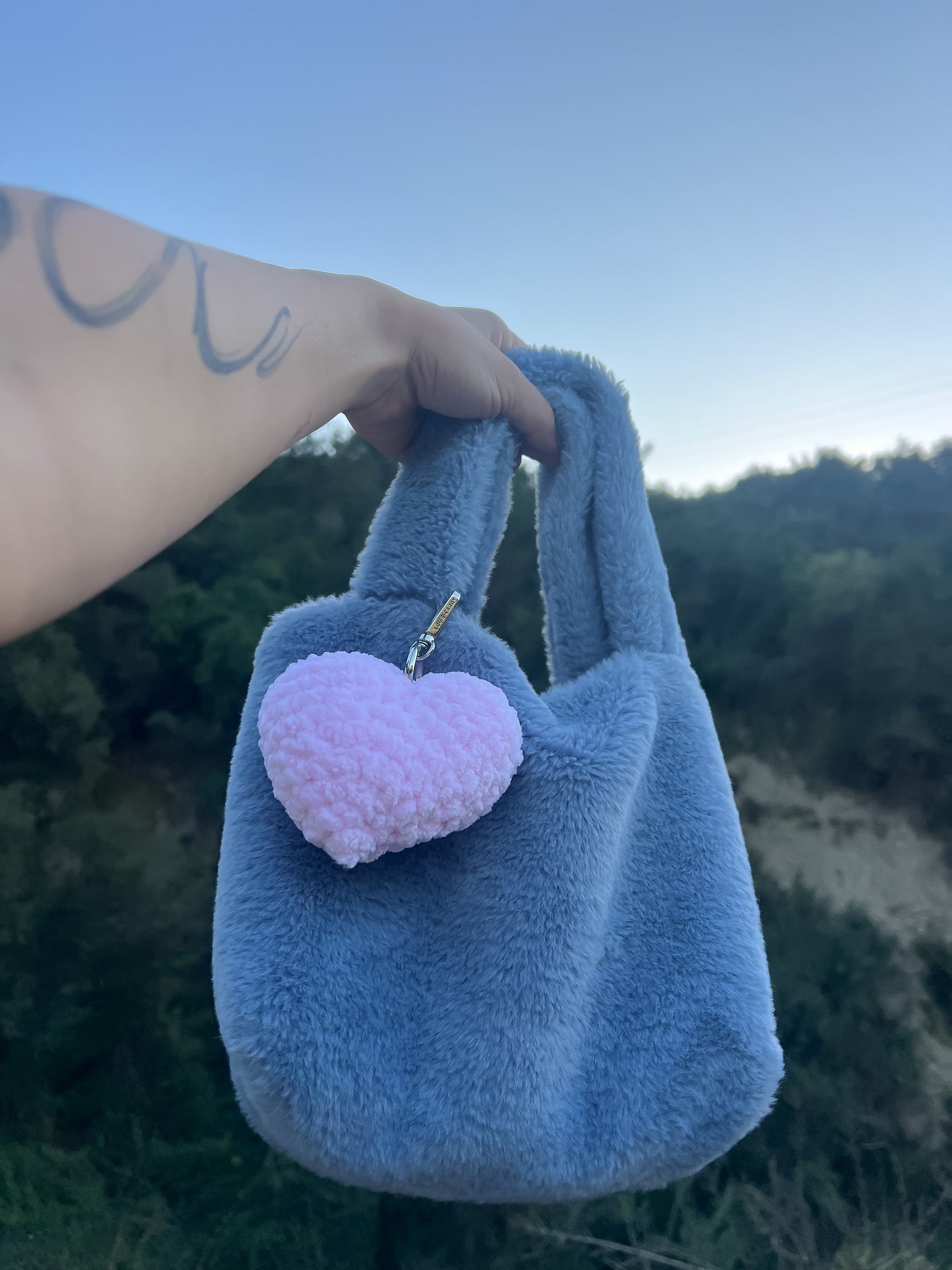 Heart bag charm