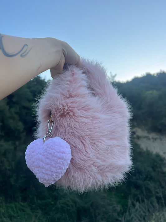 Heart bag charm